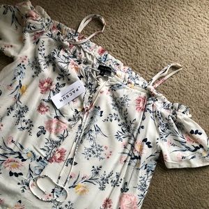 Kendall and Kylie floral top